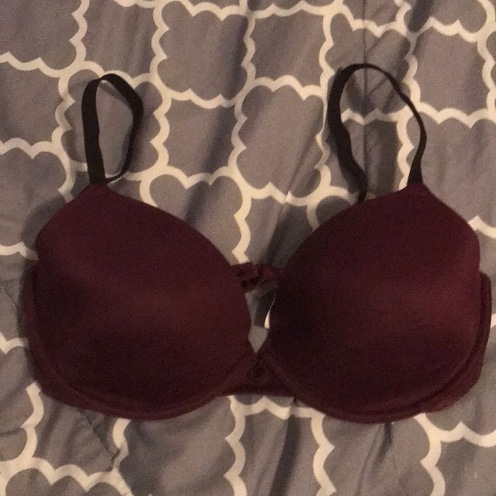 Lightly Lined Wear Everywhere Maroon Pink Bra